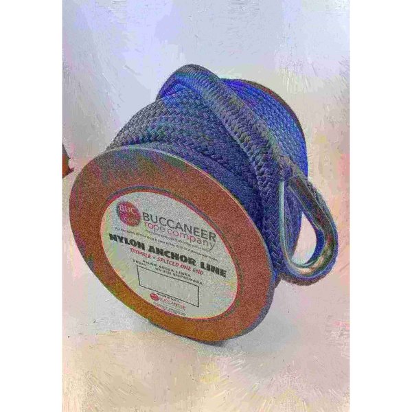 Buccaneer Rope 1/2" x 250' Double Braid Anchor Line, Blue 36-11250